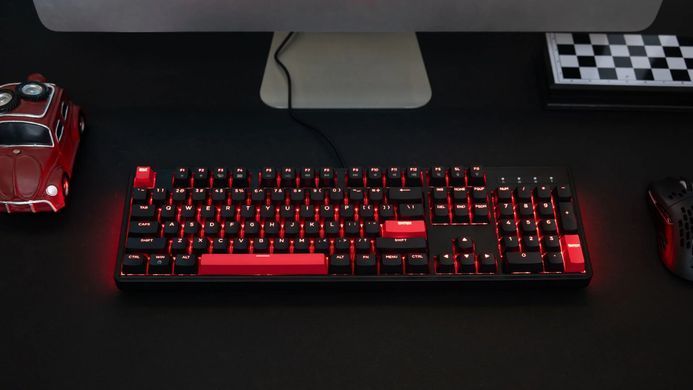 Lemokey Клавиатура механическая X3 104Key, Keychron Brown, USB-A, QMK/VIA, Hot-Swap, EN/UKR, RGB, черный X3-H3-UA фото