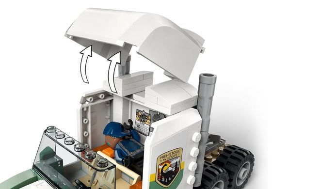 LEGO Конструктор Jurassic World Миссии динозавров: Грузовик для перевозки алозавра 76966 фото