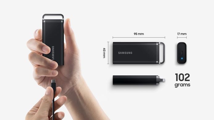 Samsung Портативный SSD 8TB USB 3.2 Gen 1 Type-C T5 EVO Shield MU-PH8T0S/EU фото