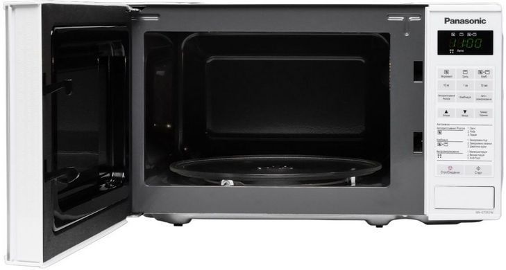 Panasonic Мікрохвильова піч Panasonic, 20л, 800Вт, гриль, дисплей, білий NN-GT261WZUE фото