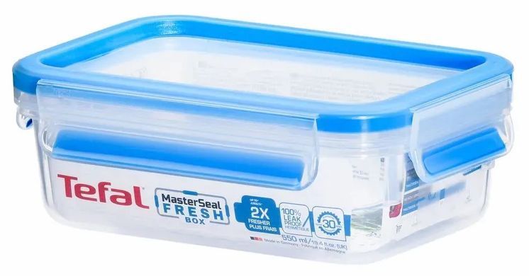 Tefal Контейнер MasterSeal, прямоугольный, 550мл, пластик K3021112 фото