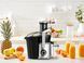 Tefal Соковитискач Nutri XXL відцентрований 1000Вт, чаша-0.8л, жмих-2.2л, жолоб на ціле яблуко, пластик/метал, чорний-нержавіюча сталь 10 - магазин Coolbaba Toys
