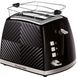 Toaster Russell Hobbs Groove 2 Slice, 850W, plastic, heating, defrosting, black 1 - магазин Coolbaba Toys
