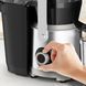 Tefal Соковитискач Nutri XXL відцентрований 1000Вт, чаша-0.8л, жмих-2.2л, жолоб на ціле яблуко, пластик/метал, чорний-нержавіюча сталь 7 - магазин Coolbaba Toys