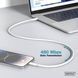 Digitus Кабель USB-C > Lightning зарядки/синхронизации, 1м, USB 2.0, 60W, силиконовый, белый 5 - магазин Coolbaba Toys