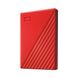 Портативный жесткий диск WD 4TB USB 3.2 Gen 1 My Passport Red 5 - магазин Coolbaba Toys