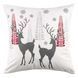 ARDESTO Pillow decor. Christmas Deer 45х45cm, 100% polyester, white