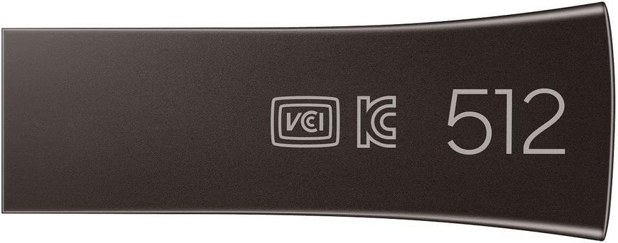 Samsung Накопитель Samsung 512GB USB 3.1 Type-A Bar Plus Серый MUF-512BE4/APC фото