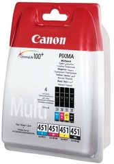 Комплект Canon No.451: Картридж Canon CLI-451 Cyan/Magenta/Yellow/Black Multi Pack 6524B004 фото