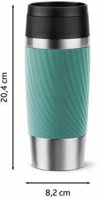 Tefal Термочашка Travel Mug Classic Twist, 360мл, нержавеющая сталь, зеленый N2024310 фото