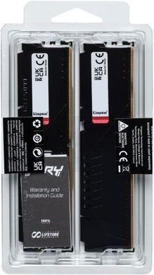 Kingston Пам'ять ПК DDR5 32GB KIT (16GBx2) 6000 Beast Black XMP KF560C30BBK2-32 фото