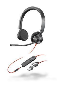 Poly Гарнітура комп'ютерна стерео On-ear Blackwire 3325-M, USB-A, USB-C, всеспрямований, Microsoft Teams, чорний 8X222AA фото