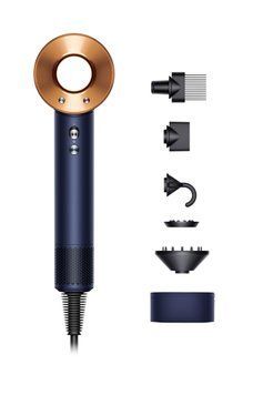 Dyson Фен HD07 Supersonic Prussian Blue/Rich Copper, 1600Вт, 4 режими, іонізація, хол. обду, кейс для зберігання, синьо-мідний 412525-01 фото