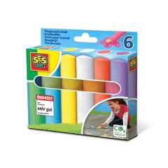Набір крейд для асфальту- ЯСКРАВА ПАЛІТРА (6 кольорів) - купити в інтернет-магазині Coolbaba Toys