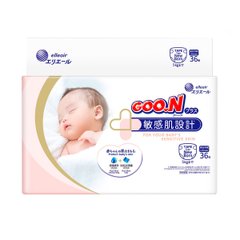 Підгузки GOO.N Plus для новонароджених до 5 кг (розмір SS, на липучках, унісекс, 36 шт) - купити в інтернет-магазині Coolbaba Toys