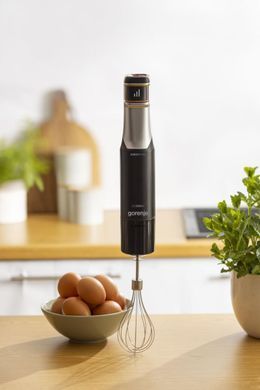 Gorenje Блендер Gorenje заглибний 1500Вт, 4в1, чаша-800мл, подрібнювач, чорний