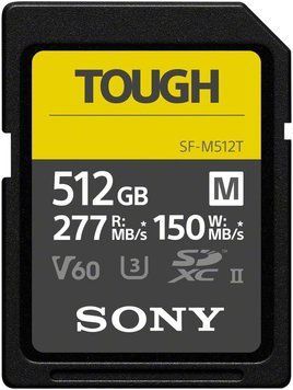 Sony Карта пам'яті Sony SDXC 512GB C10 UHS-II U3 V60 R277/W150MB/s Tough SFM512T.SYM фото