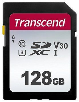 Transcend Карта памяти SD 128GB C10 UHS-I R100/W40MB/s TS128GSDC300S фото
