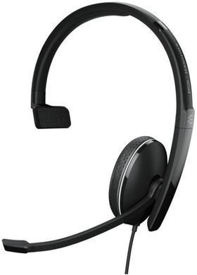 Sennheiser Гарнітура комп'ютерна моно On-Ear ADAPT 135T USB II, 3.5мм/USB, односпрямований, сертифікат Microsoft Teams, 1.8м, Чорний 1000900 фото