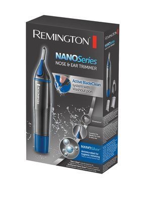 Remington Тример Nano Series, для носа та вух, ААх1, насадок-3, сталь, чорно-синій NE3850 фото