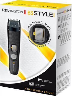 Remington Тример Style Series, для бороди і вусів, АААх2, роторний мотор, чохол, сталь, чорний MB3000 фото