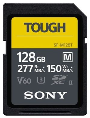 Карта памяти Sony 128GB SDXC C10 UHS-II U3 V60 R277/W150MB/s Tough SFM128T.SYM фото