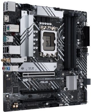 ASUS Материнcька плата PRIME B660M-A WIFI D4 s1700 B660 4xDDR4 M.2 HDMI DP Wi-Fi BT mATX 90MB1AE0-M1EAY0 фото
