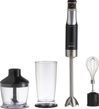 Gorenje Блендер Gorenje заглибний 1500Вт, 4в1, чаша-800мл, подрібнювач, чорний