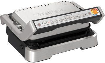 Tefal Гриль прижимной OptiGrill 4in1 Inox, 2100Вт, темп. режимов-4, съёмные пластины, металл GC774D30 фото