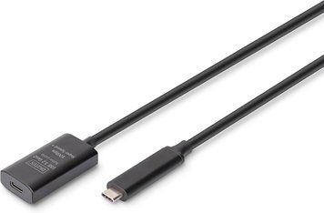 Digitus Подовжувач DIGITUS USB 3.2 Gen2 Active Cable 10G, C/M-C/F, 5м, чорний DA-73112 фото