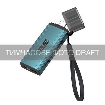 2E Хаб 2E USB-С > USB-A/USB-C PD/HDMI/jack3.5, Pine Green 2E-W3361 фото