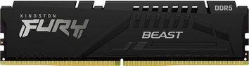 Kingston Пам'ять ПК DDR5 32GB KIT (16GBx2) 6000 Beast Black XMP KF560C30BBK2-32 фото