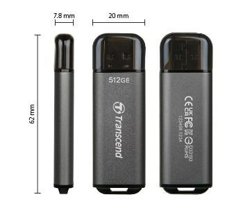 Transcend Накопичувач 512GB USB 3.2 Type-A JetFlash 920 R420/W400MB/s Чорний TS512GJF920 фото