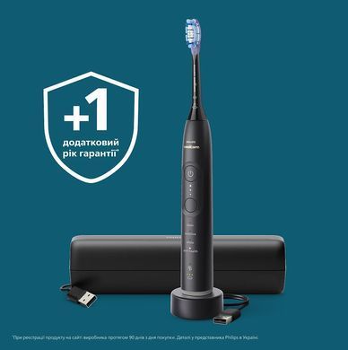 Philips Щітка зубна електр., Sonicare 7100 Series, 62т. колив/хв, насадок-1, футляр, чорний HX7421/01 фото
