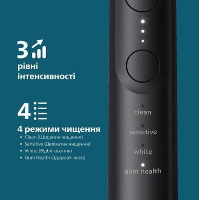 Philips Щітка зубна електр., Sonicare 7100 Series, 62т. колив/хв, насадок-1, футляр, чорний HX7421/01 фото