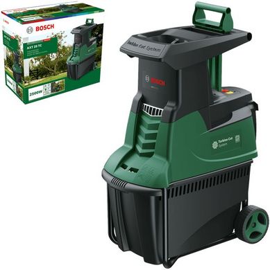 Bosch Измельчитель садовый AXT 25 TC, 2500 Вт, 40 об/мин, 45мм, 53 л., режущая система Turbine-Cut, низкошумная, 30.5кг 0.600.803.30C фото