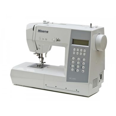 Швейная машина МINERVA MC 250C , компьютер-ная, 70Вт, 197 шв.оп., петля автомат, белый + серый MC250C фото
