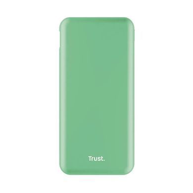 Trust Акумулятор портативний літій-іонний power bank Trust Redoh, 10000мА&middot;год, USB-A/2хUSB-C, 18W, QC 3.0, PD, зелений 25033_TRUST фото