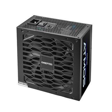 Chieftec Блок живлення Atmos (750W), >90%, 80+ Gold, 135мм FDB, 1xMB 24pin(20+4), 2xCPU 8pin(4+4), 4xMolex, 9xSATA, 2xPCIe 8pin(6+2), 1xPCIe GEN5 16pin, Fully Modular CPX-750FC фото