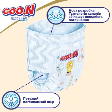 Трусики-підгузки GOO.N Premium Soft для дітей 9-14 кг (розмір 4(L), унісекс, 44 шт) 863228 фото