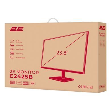 2E Монитор 23.8" E2425B D-Sub, HDMI, VA, 100Hz, FreeSync 2E-E2425B-01.UA фото