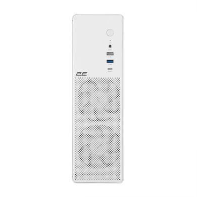 2E Корпус 2E Credo Slim V90W-400 з БЖ 2E ATX400, 1xUSB3.0, 1х USB 2.0, 1xUSB Type-C, 2x90мм, VGA 390мм, mATX, білий 2E-V90W-400 фото