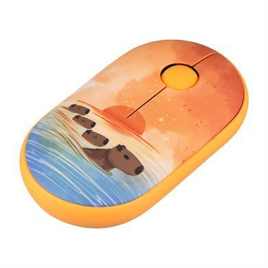 2E Миша MF300 CAPYBARA:SUNSET Silent WL BT, жовтий 2E-MF300WCAPIBARAYW фото