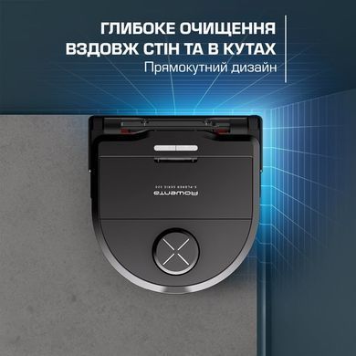 Rowenta Робот-пилосос миючий X-Plorer Serie 220+ Animal & Allergy Model, 5600ПаВт, h=9.7см, 0.35л, конт пил -0.22л, автон. робота до 120хв, чорний RR9495WH фото