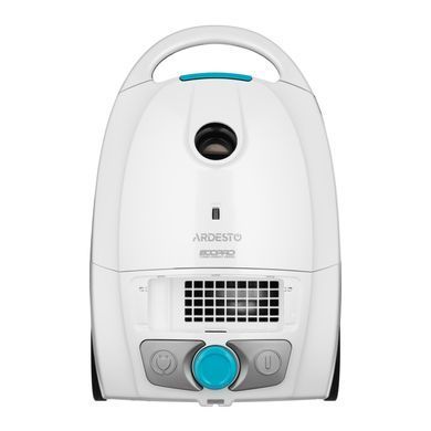 ARDESTO Пылесос мешковый, 800Вт, мешок-3.5л, HEPA, белый VC-I-B800W фото