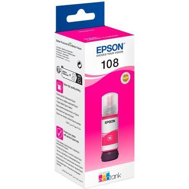 Epson Контейнер c чернилами 108 EcoTank L8050/L18050 magenta C13T09C34A фото