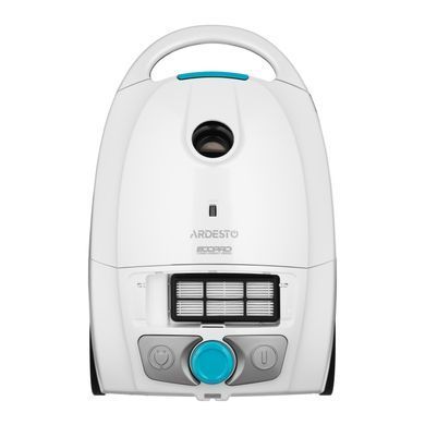 ARDESTO Пылесос мешковый, 800Вт, мешок-3.5л, HEPA, белый VC-I-B800W фото