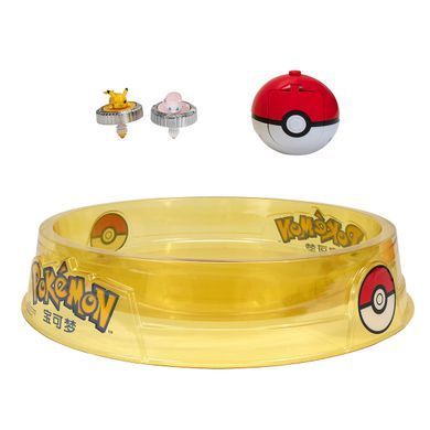Ігровий набір POKEMON - ПОДВІЙНИЙ БАТЛ ПІКАЧУ ТА М'Ю (2 спінера, 2 покебола, арена) PKW4403 фото