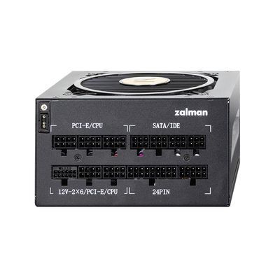 Zalman Блок питания Teramax 2 View (850W) 99%, 80+ Gold, 120мм, 1xMB 24pin(18+10), 2xCPU(4+4 pin), 3xMolex, 12xSATA, 4xPCIe 8pin(6+2), 1xPCIe GEN5 16pin, 1x +5V ARGB cable, Fully Modular ZM850-TMX2VIEW фото