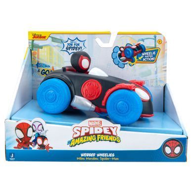 Spidey Машинка инерционная Pull Back Vehicle Spinn Майлз Моралес SNF0017 фото